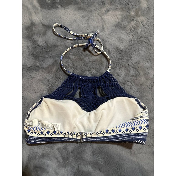 Roxy Souk Paisley macrame Bikini Top - Picture 2 of 5